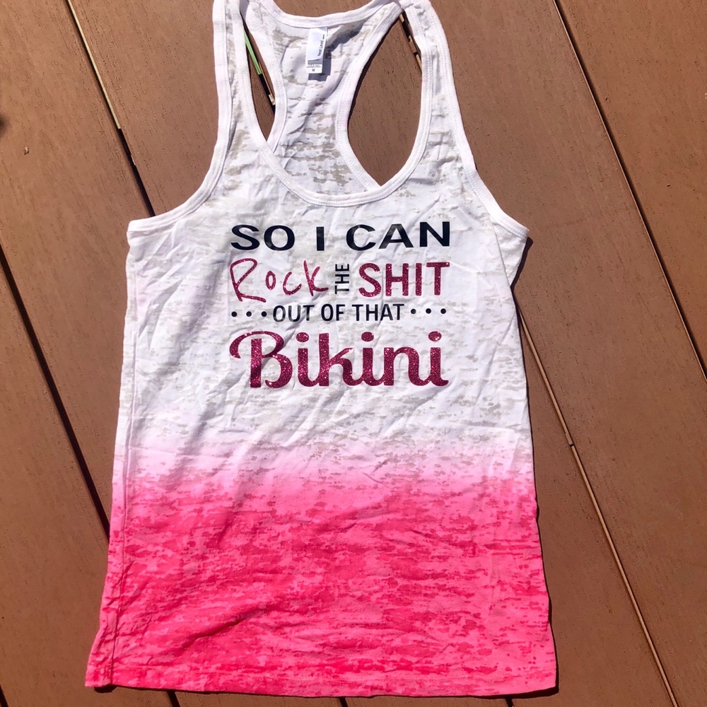 Cute Women’s Tank w/ funny saying (size M)